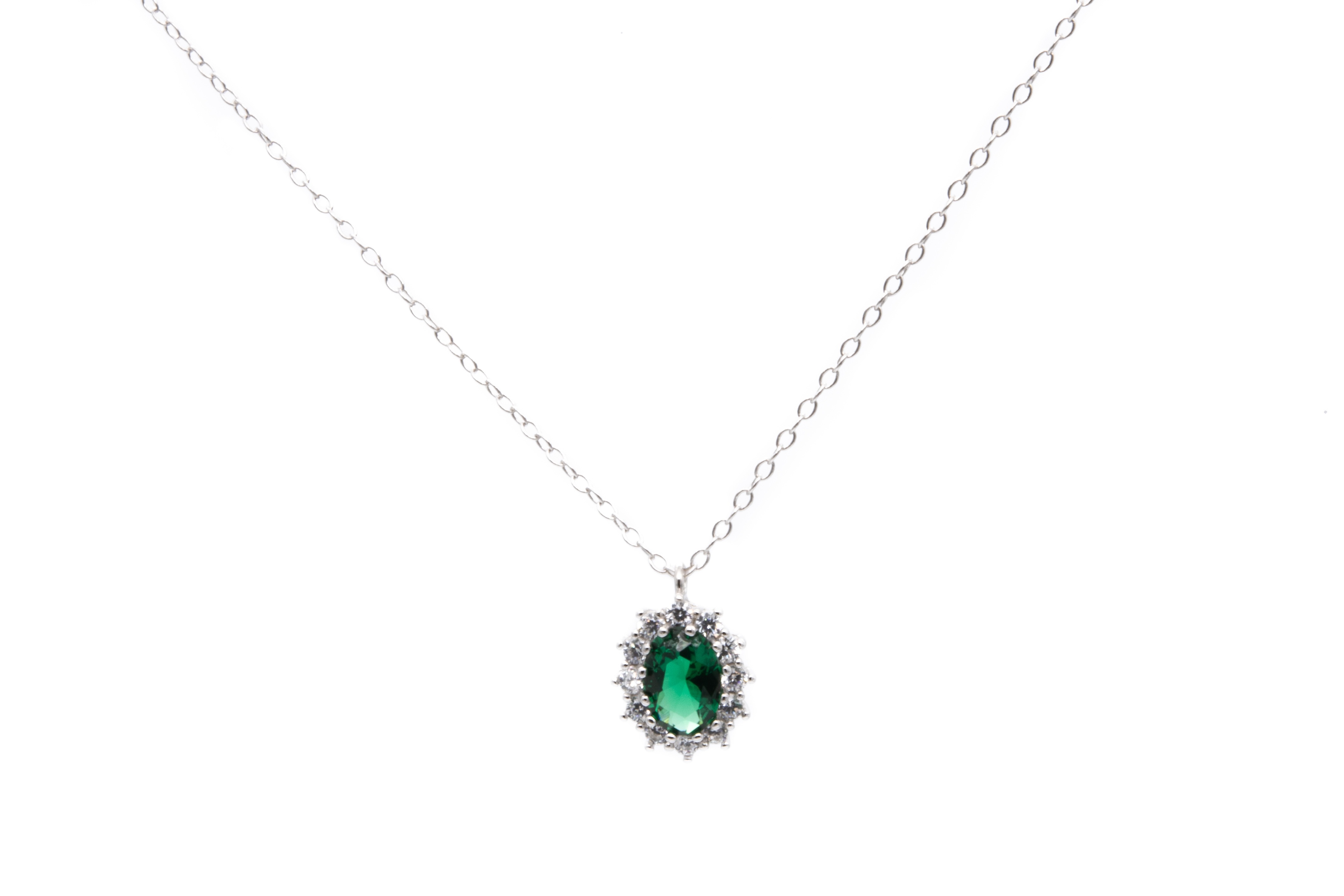 Collana Kate verde argento – Amighini Store