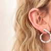 Orecchini serpente maxi verde argento - immagine 2
