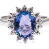 Anello Kate blu argento