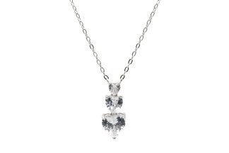 Collana tre cuori argento