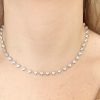 Collana tennis cuoricini argento - immagine 2