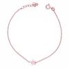 Bracciale stellina argento rosato