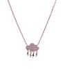 Collana nuvola argento rosato