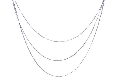 Collana tre fili argento