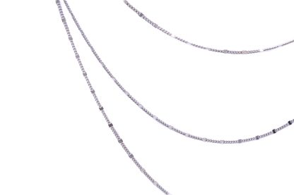 Collana tre fili argento - immagine 2