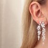 Orecchini fiori argento - immagine 2