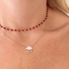 Collana nuvola argento rosato - immagine 2