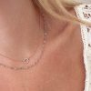 Collana rosario acquamarina argento rosato - immagine 2