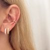 Earcuff palline argento dorato - immagine 2