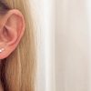 Orecchini piercing stelline argento - immagine 3