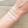 Bracciale stellina argento rosato - immagine 2
