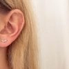 Orecchini piercing mezza luna argento - immagine 3