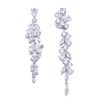 Orecchini fiori argento