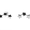 Orecchini piercing stelline argento