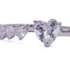 Anello cuore e cuoricini argento