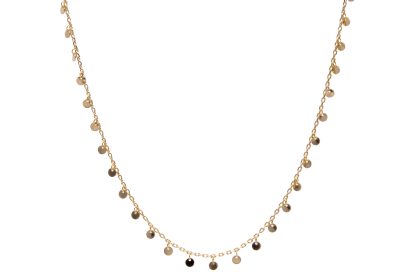 Collana dischetti argento dorato