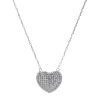 Collana cuore maxi argento