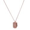 Collana Tag argento rosato - immagine 2