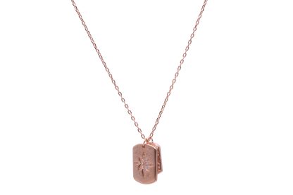Collana Tag argento rosato - immagine 2