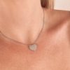 Collana cuore maxi argento - immagine 2