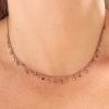 Collana stelline e brillantini argento rosato - immagine 2
