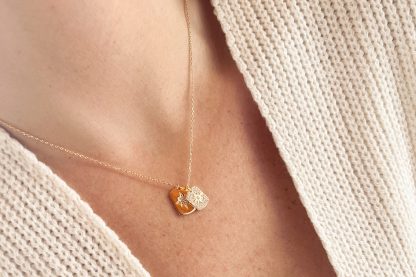 Collana Tag argento dorato - immagine 3