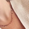 Collana dischetti argento rosato - immagine 2