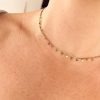Collana dischetti argento dorato - immagine 2