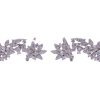 Orecchini earcuff fiori argento