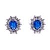 Orecchini Kate mini blu argento