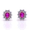 Orecchini Kate mini rosso argento