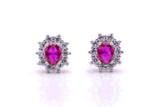 Orecchini Kate mini rosso argento