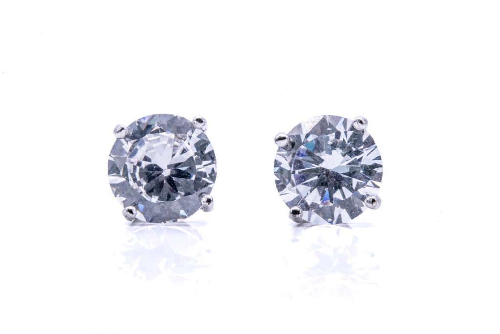 CELESTE - Orecchini pendenti in argento 925 e con goccia Swarovski